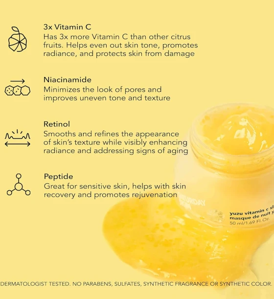 yuzu vitamin c lip mask Yuzu Vitamin C Lip Mask 25g main image 0